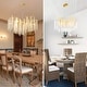 preview thumbnail 4 of 24, Modern Tree Branch Chandelier Gold,Crystal Chandelier for Dining Room