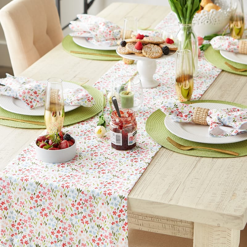 DII Happy Bunny Reversible Table Runner 14x72 inch