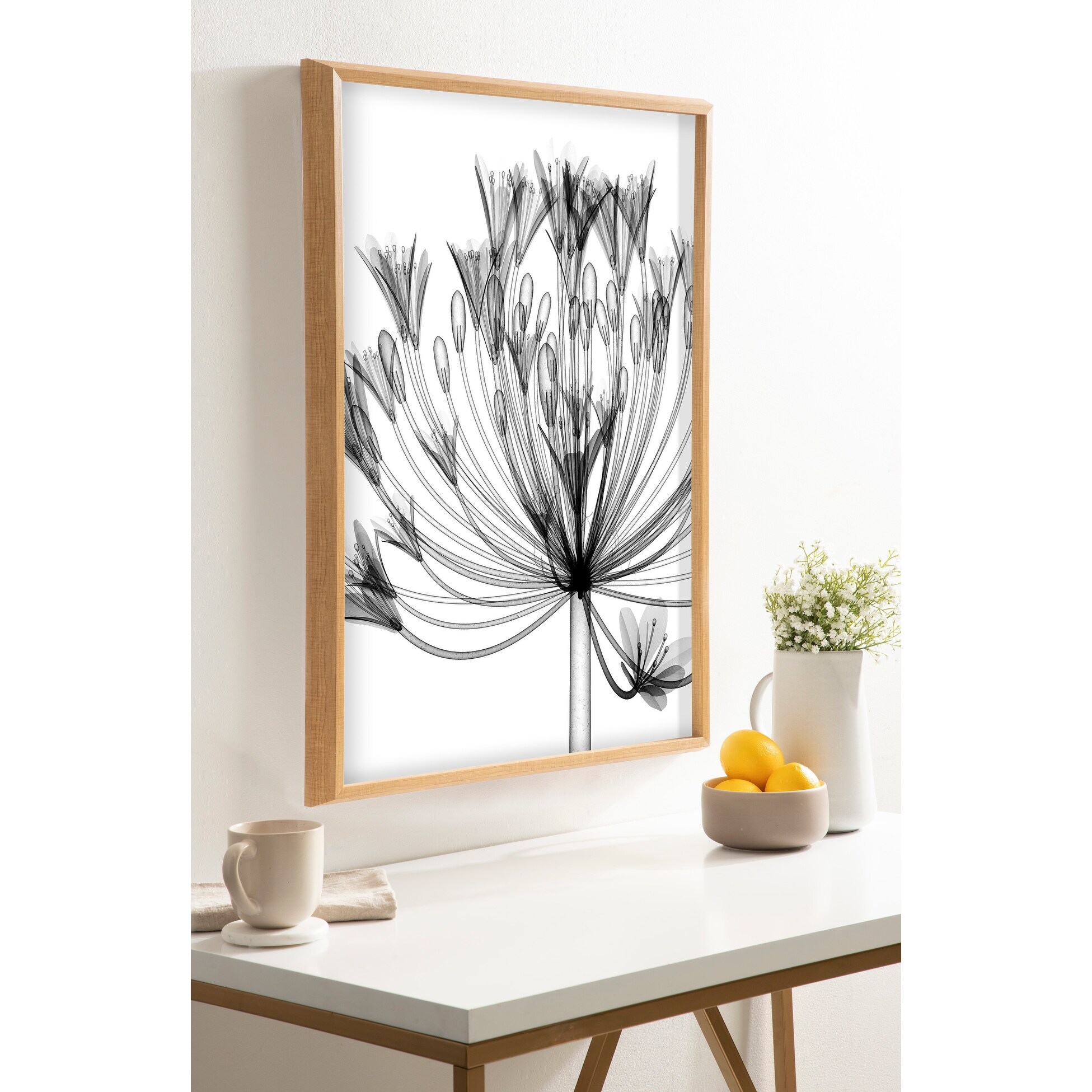 Kate and Laurel Blake Agapanthus Printed Art by Creative Bunch Studio