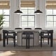 preview thumbnail 4 of 34, Jazmin Mid-Century Modern Upholstered Barrel Dining Chairs - Set of 2/4/6 Set of 6 - Charcoal & Black