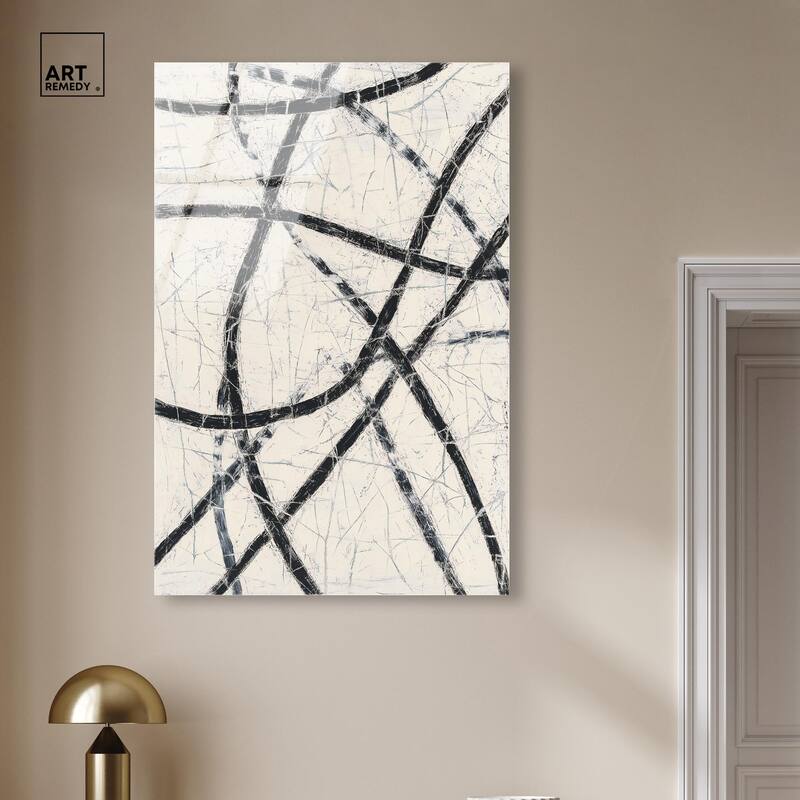 Intersecting Lines II Acrylic by Art Remedy, Ready to Hang