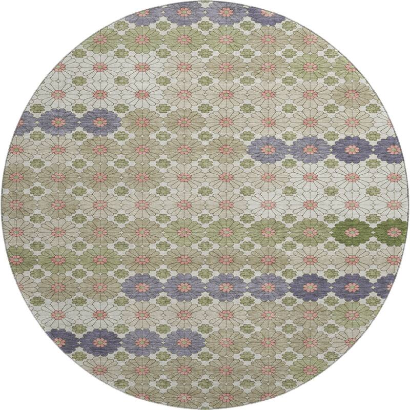 Premium Washable Super Soft Whimsy Mosaic Mayfield Rug