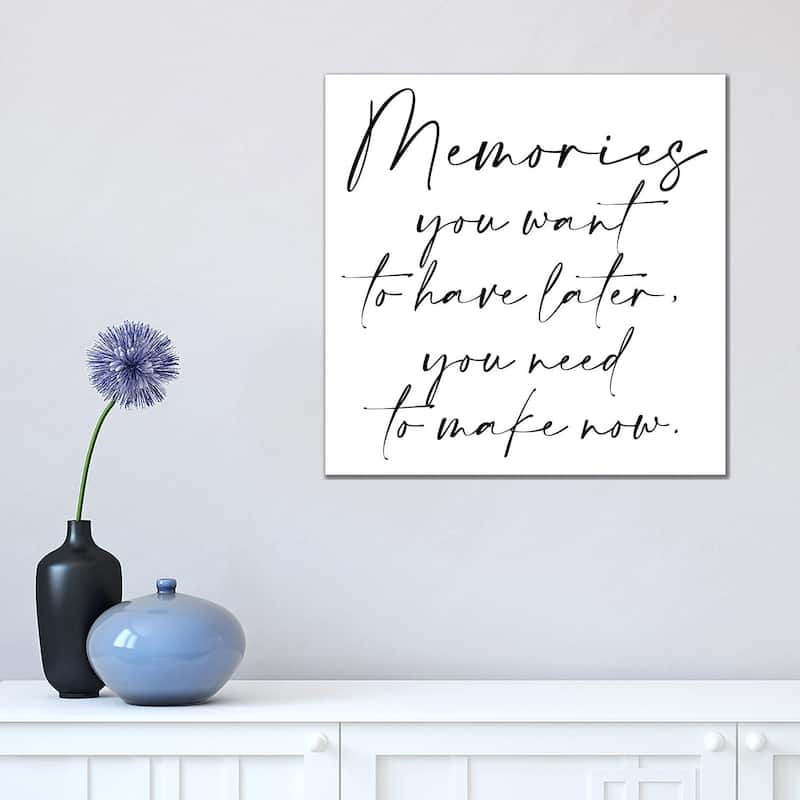 iCanvas "Memories V" by Kimberly Allen Canvas Print - 18x18x1.5