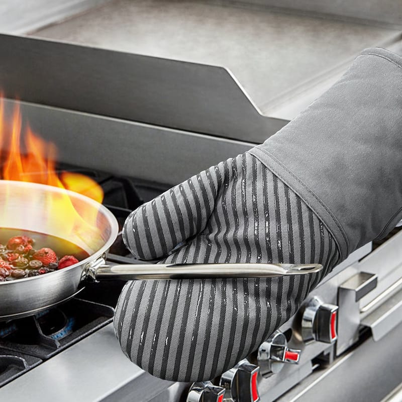 Silicon Print Oven Mitt-Pair