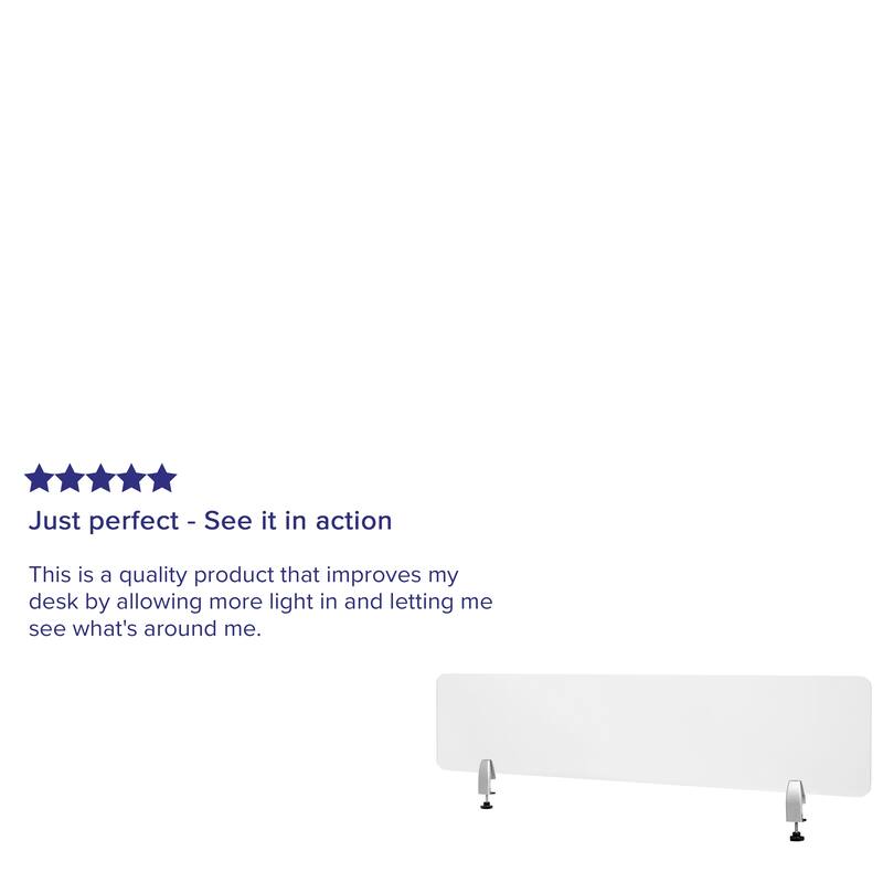 Clear Acrylic Desk Partition (Hardware Included) Bed Bath & Beyond