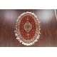 preview thumbnail 10 of 12, Wool/ Silk Floral Persian Tabriz Area Rug Hand-knotted Foyer Carpet - 4'3" x 6'4"