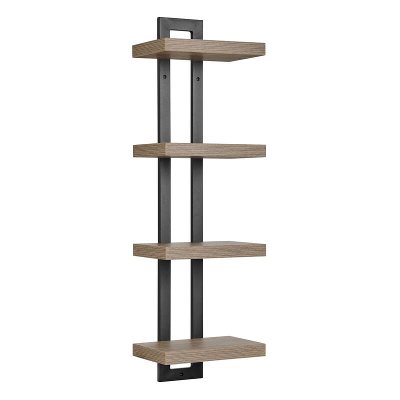 Danya B. 4-Tier Ladder Bracket Floating Wall Shelves