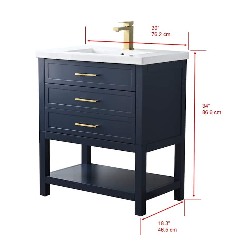 Sudio Design Arlo 30" Single Bathroom Vanity