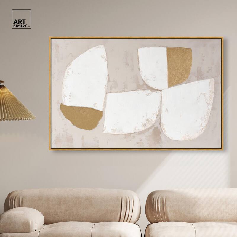 Gilded Cairn III Canvas by Art Remedy