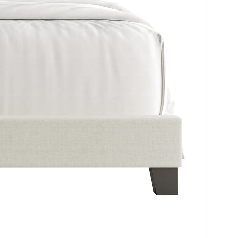 CraftPorch Simple and Clean Linen Upholstered Bed