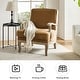preview thumbnail 34 of 41, HULALA HOME Rinaldo Farmhouse Polyester Armchair with Comfortable Backrest and Solid Wood Legs