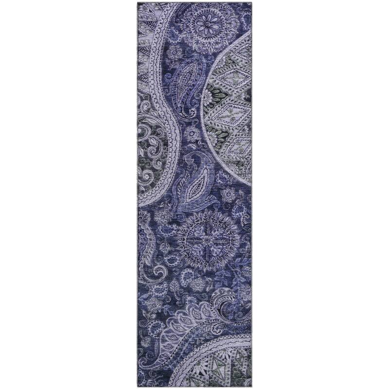 Premium Washable Super Soft Modern Paisley Mayfield Rug
