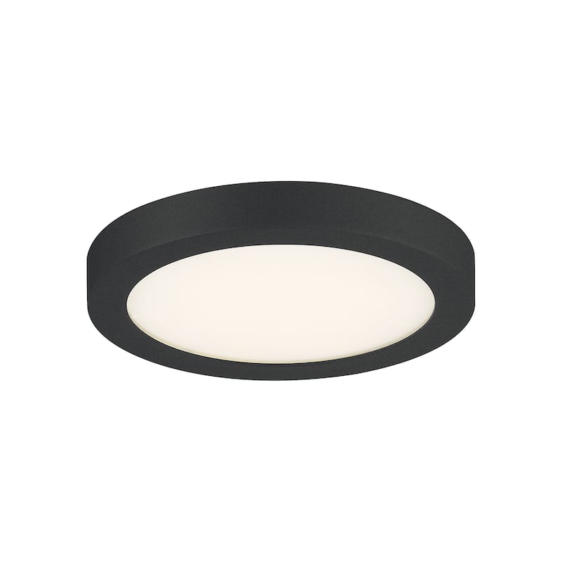 Quoizel Outskirts Earth Black 7.5-inch LED light Flush Mount