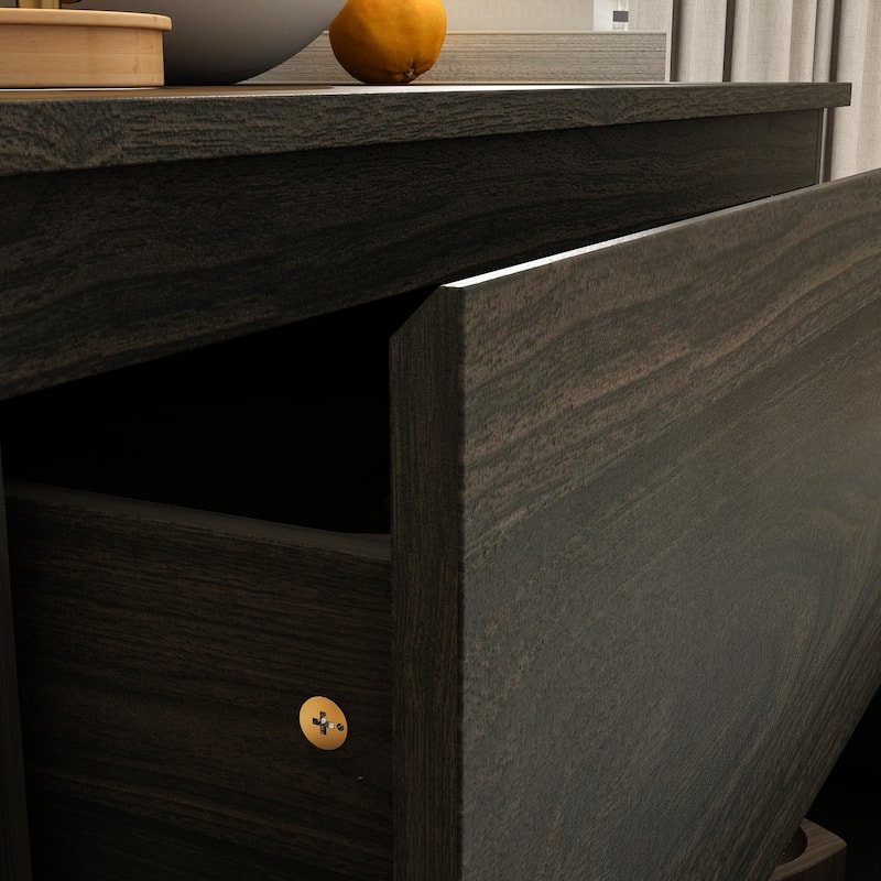 3 Drawer 32.3"H x 30.3" W Nightstand Chest Cabinet Dresser Bedroom Storage