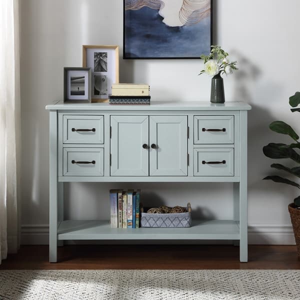 Shop 43 Modern Console Table Sofa Table For Living Room With 4