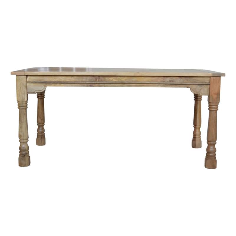 Artisan Furniture Solid Wood Granary Extension Dining Table,Beige
