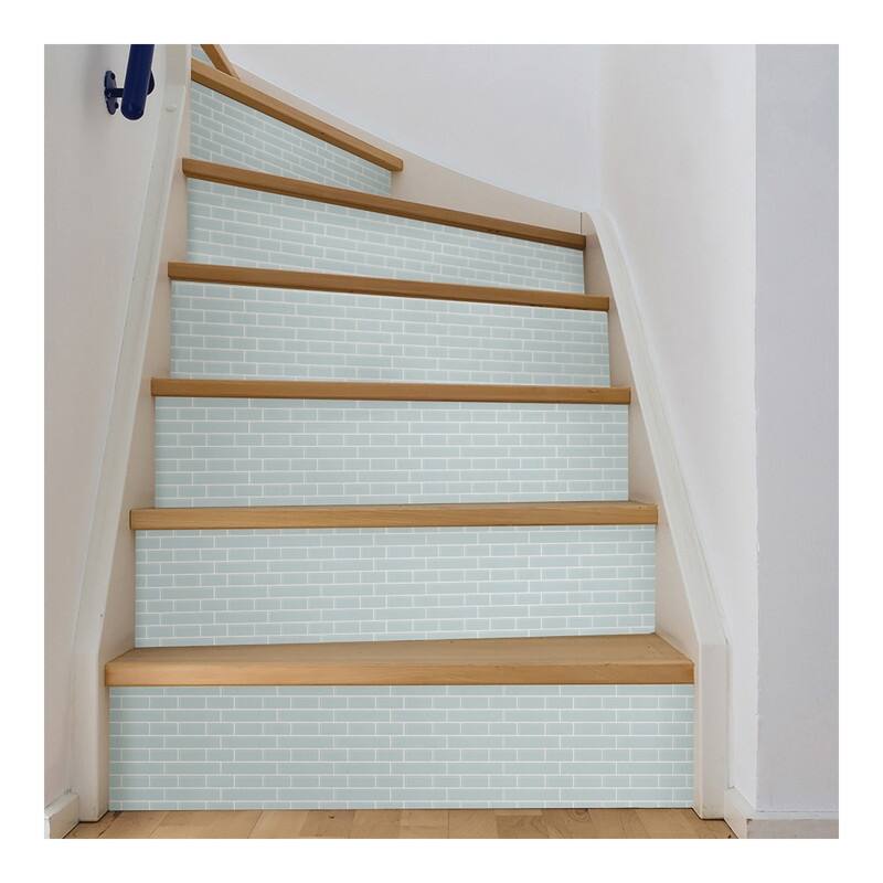 InHome Sea Glass Peel & Stick Backsplash Tiles