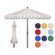 preview thumbnail 8 of 18, SAFAVIEH Valance 9-Foot Outdoor UV Resistant Round Crank Tilt Patio Umbrella