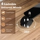 preview thumbnail 4 of 4, 6FT Single Panel Room Divider with Wheels Rolling Privacy Screen