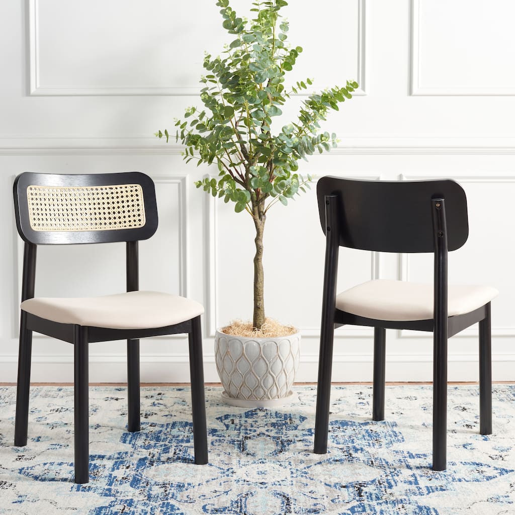 SAFAVIEH Eppie Farmhouse Dining Chair (Set of 2) - 19 In. W x 20 In. D x 32 In. H - 19Wx20Dx32H