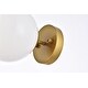 preview thumbnail 22 of 26, Miko Six inch Dual Flush Mount and Bath Sconce with Frosted Glass
