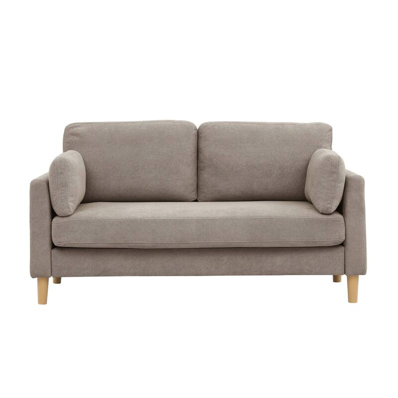 Modern Minimalist 2-Seater Sofa - Grey