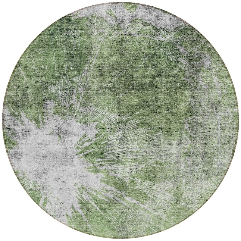 HomeRoots Abstract Transitional Rectangle Outdoor Rug