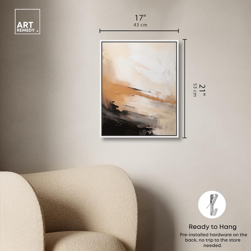 Baked Clay III Canvas by Art Remedy