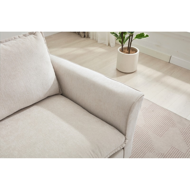 Oversized Armchair, Comfy Chair and a Half Single Sofa with Pillow for Living Room Bedroom