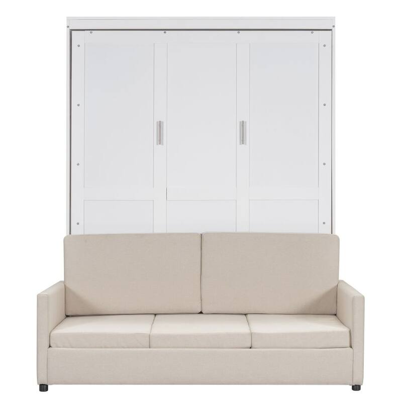Queen Size Murphy Bed Wall Bed with Cushion
