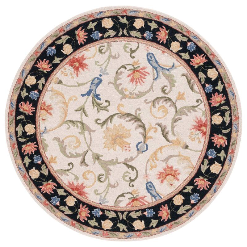 SAFAVIEH Handmade Chelsea Mahvash Floral Wool Rug