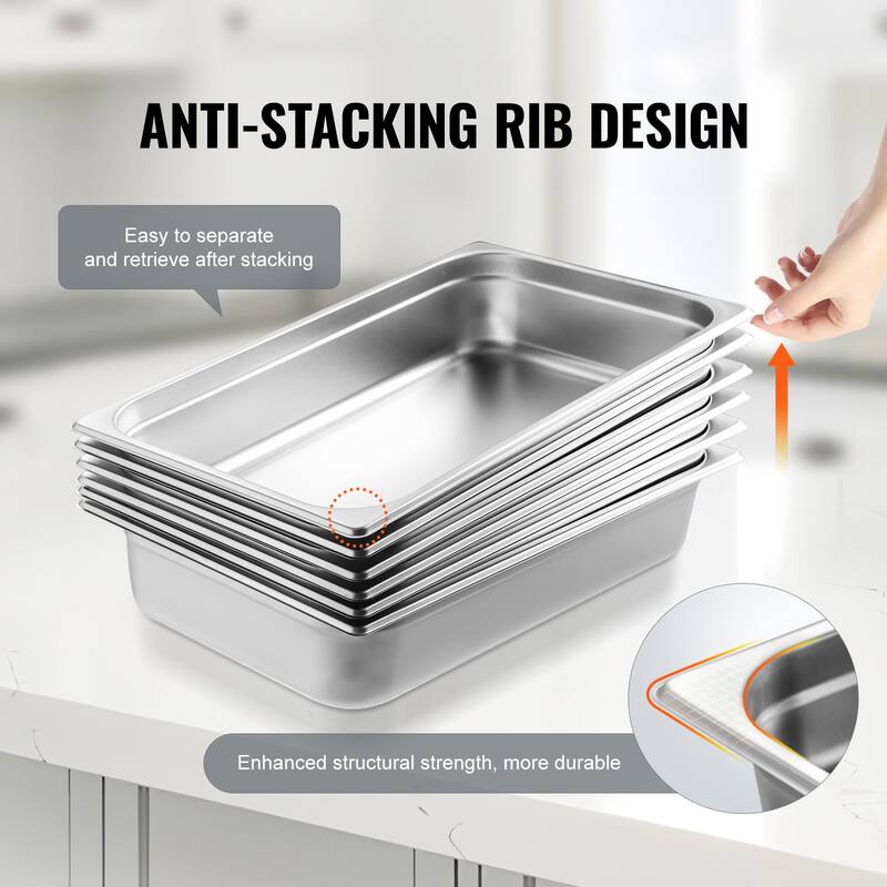 Hotel Pans, 4-Inch Deep Commercial Table Pan, for Industrial & Scientific