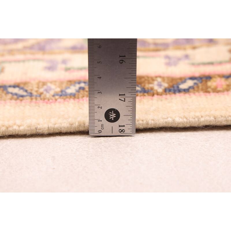 ECARPETGALLERY Hand-knotted Modern Oushak Cream Wool Rug - 7'11 x 10'0