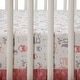 preview thumbnail 6 of 5, Lambs & Ivy Little Spirit Coral/Mint/Gray Southwest Fox & Teepee Nursery 3-Piece Baby Crib Bedding Set