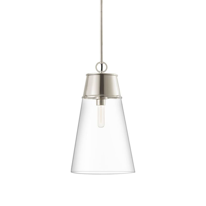 Z-Lite 2300P12 Wentworth 12" Wide Pendant - Polished Nickel