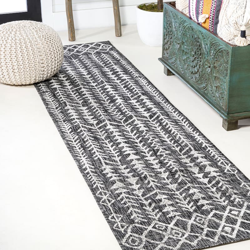 JONATHAN Y Sukie Bohemian Geometric Indoor/Outdoor Area Rug