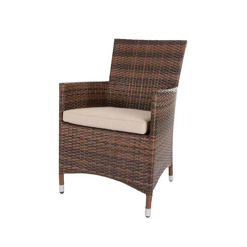 Ohana Outdoor Patio 20 Piece Mixed Brown Wicker Sofa and Dining Set