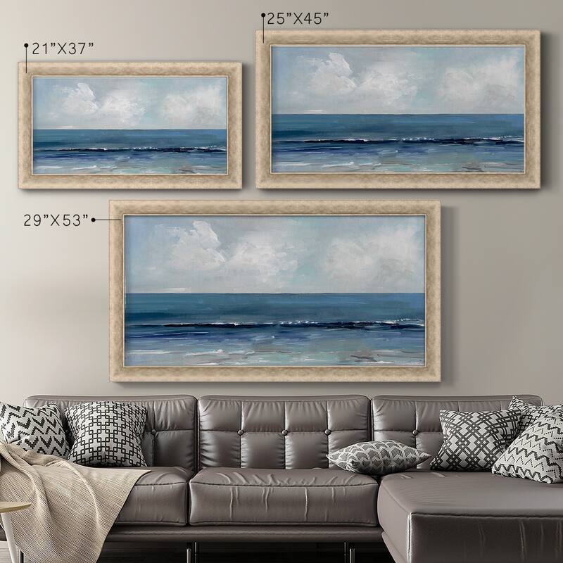 Blue Seas Premium Framed Canvas- Ready to Hang