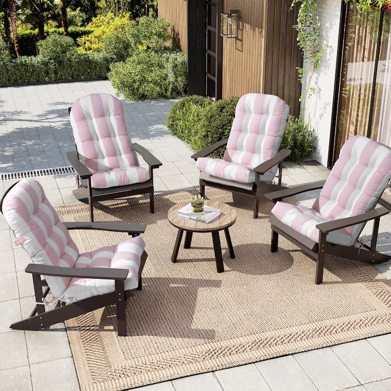 Outdoor Adirondack Chair Cushion Rocking Chair Cushions Thickened Patio Chair Pad with Sunbrella