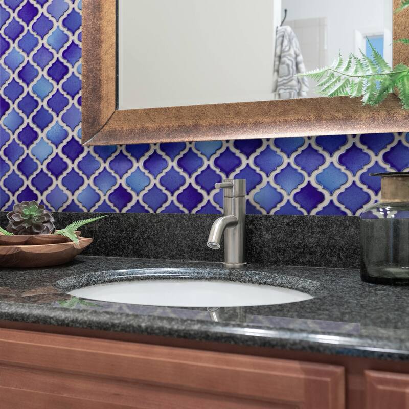 Merola Tile Hudson Tangier Niagara 12-3/8" x 12-1/2" Porcelain Mosaic Tile