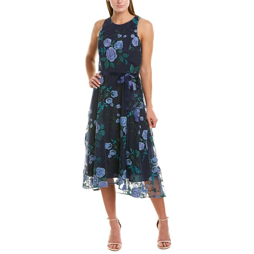tahari asl midi dress