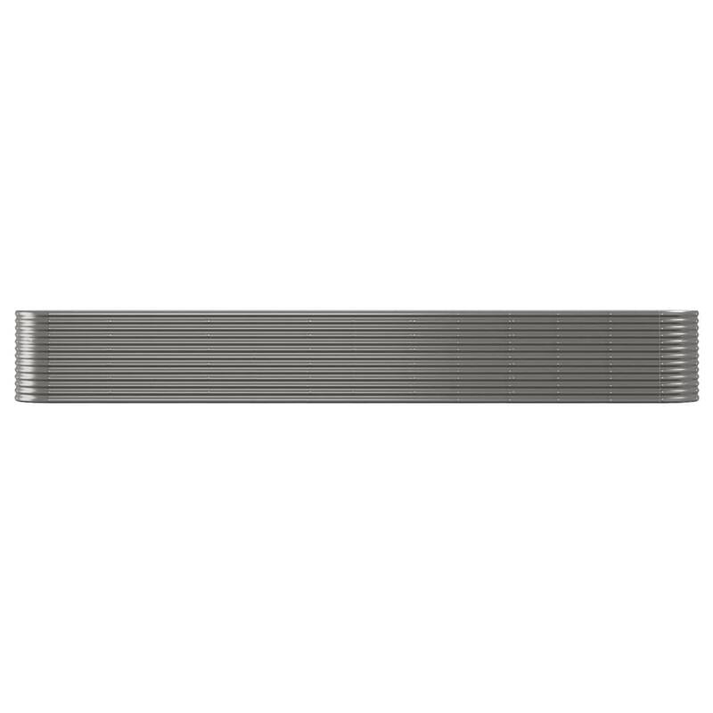 vidaXL Raised Garden Bed Raised Flower Bed Galvanized Steel Outdoor Planter