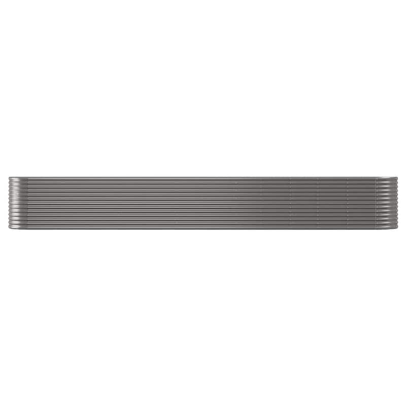 vidaXL Raised Garden Bed Raised Flower Bed Galvanized Steel Outdoor Planter