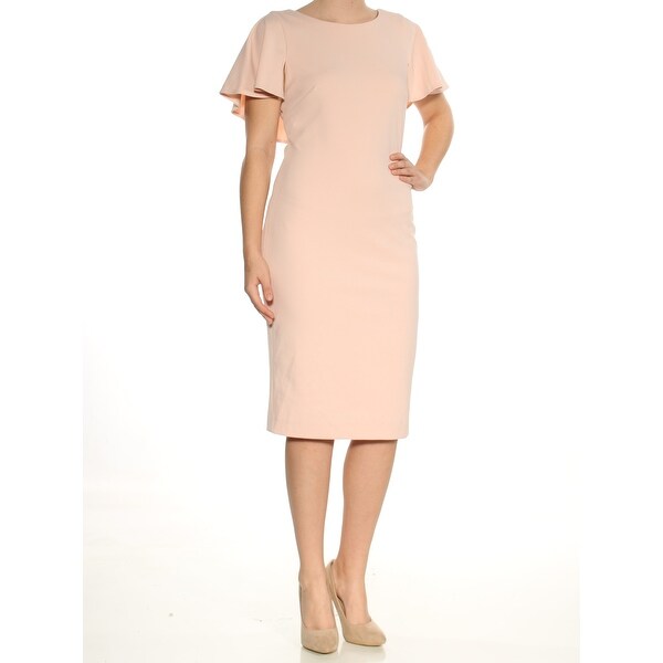 English calvin klein below the knee sheath dress pants girls