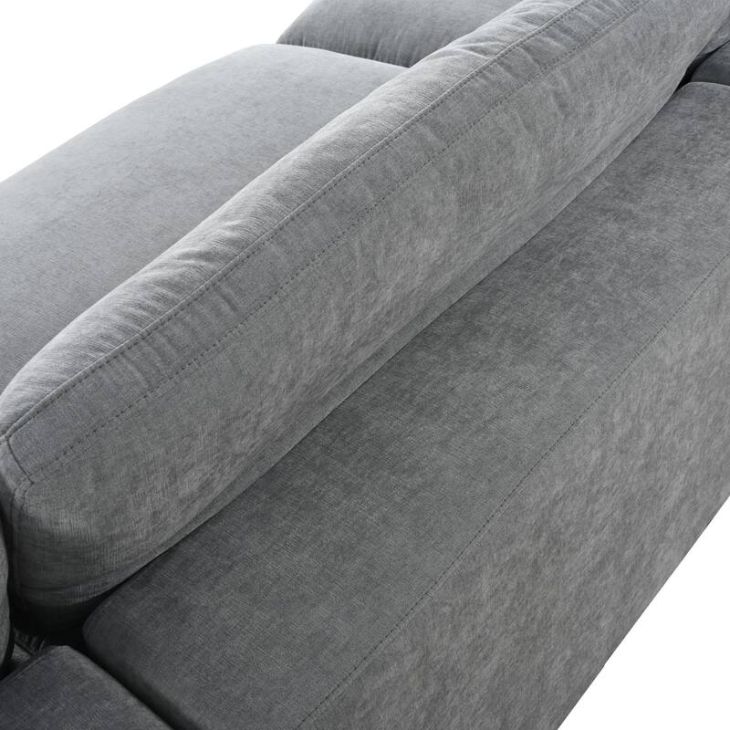 Upholstered Oversize Modular Sofa with Removable Ottoman,Sectional sofa for Living Room Apartment