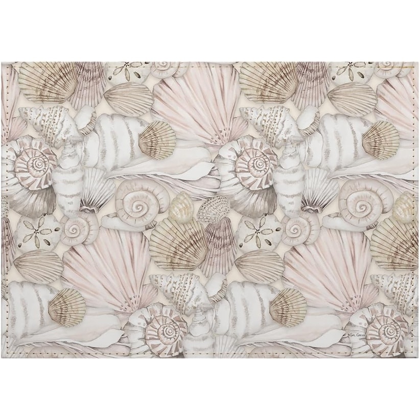 Peaceful Tide Luxurious Vegan Leather Placemats 4 Pack Look and Feel of Genuine Leather Infused with Copper Easily Wipes Clean