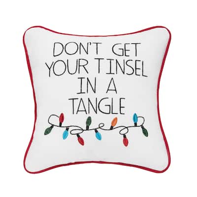 Tinsel In A Tangle Pillow