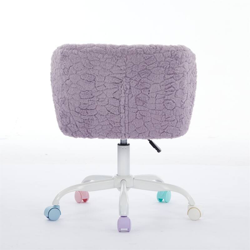 Adjustable Desk Chair Swivel Office Chair with Metal Base