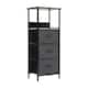Option Charcoal Drawers/Black Frame