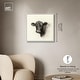preview thumbnail 19 of 60, Darkness in Detail of Cow Canvas Animal Art Prints by Art Remedy